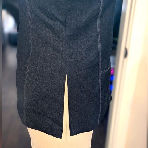 $5 Item! Bianca Nygard Petites 12P Pure New Wool Black Contrast Stitch Jacket - Picture 2 of 13